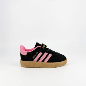 Spezial - Siyah Pembe Cırtlı Çocuk Spor Ayakkabı