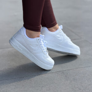Nike Air Force 1 Low All White - Tam Beyaz Deri Sneaker