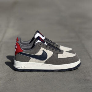 Nike Air Force 1 Low Suede - Haki Bej ve Lacivert Detaylı