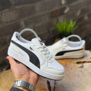 Puma Indoor Retro "Black & White" - Minimalist Günlük Sneaker