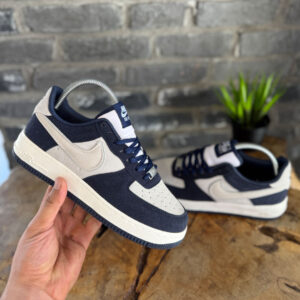 Nike Air Force 1 Low - Lacivert / Gri Süet Sneaker