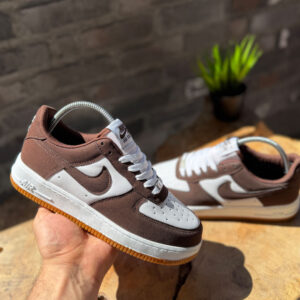 Nike Air Force 1 Low Kahverengi Beyaz - Mocha Sakız Tabanlı Sneaker
