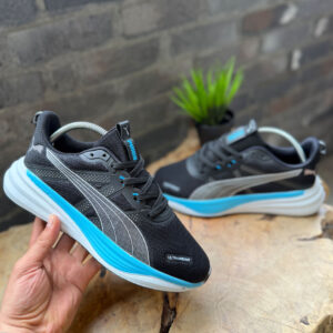 Puma Ultraweave PWRTAPE Siyah Mavi - Ultra Hafif Performans Koşu Ayakkabısı