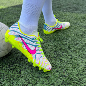 Nike Mercurial Vapor Çim Saha Uyumlu Beyaz-Neon Krampon