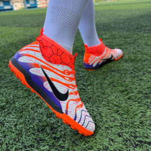 Nike Mercurial Superfly Halı Saha Kramponu (White / Strike Orange / Purple Pack)