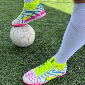 Nike Mercurial Superfly TF Bilekli Halı Saha Ayakkabısı - Beyaz / Neon Pembe