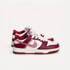 Nike Dunk Low Custom Team Red Pembe Kristal Taş Detaylı Sneaker 1 1 19