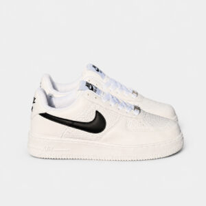 Anasayfa 37 Nike Air Force 1 Low White Black Pütürlü Deri Unisex Sneaker