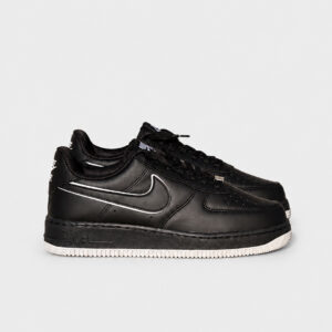 Nike Air Force 1 Low Black White Outline Unisex Deri Sneaker