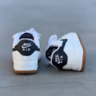 Nike Air Force 1 Low White Black Gum Taban Unisex Deri Sneaker 5 1 31