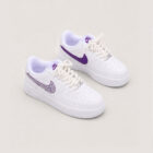 Nike Air Force 1 Custom Mor Taş Detaylı & Halat Bağcıklı Sneaker 1 2