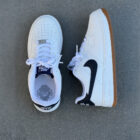 Nike Air Force 1 Low White Black Gum Taban Unisex Deri Sneaker 3 2 33