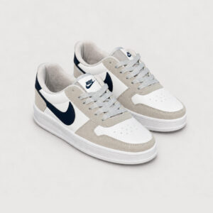 Anasayfa 13 Nike Ebernon Low – Gri Süet & Lacivert Detaylı Retro Sneaker