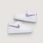 Nike Air Force 1 Custom Mor Taş Detaylı & Halat Bağcıklı Sneaker 2 3