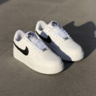 Nike Air Force 1 Low White Black Pütürlü Deri Unisex Sneaker 2 3 30