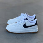 Nike Air Force 1 Low White Black Gum Taban Unisex Deri Sneaker 4 3 32