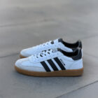 Handball Spezial – Beyaz Deri & Siyah Detaylı Gum Taban Sneaker 3 3 47