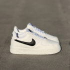 Nike Air Force 1 Low White Black Pütürlü Deri Unisex Sneaker 1 4 19