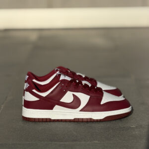 Nike Dunk Low Bordo & Kırık Beyaz Unisex Deri Sneaker