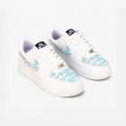 Nike Air Force 1 Low Custom Baby Blue Monogram Unisex Sneaker 3 aa