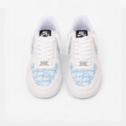 Nike Air Force 1 Low Custom Baby Blue Monogram Unisex Sneaker 4 aaa