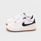 Nike Air Force 1 Low White Black Gum Taban Unisex Deri Sneaker 3 air2