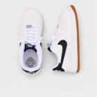 Nike Air Force 1 Low White Black Gum Taban Unisex Deri Sneaker 4 air3