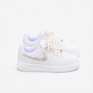 Nike Air Force 1 Custom – Kristal Taş Detaylı & Kalın Halat Bağcıklı Tasarım