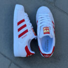 Adidas Superstar White / Better Scarlet Unisex Deri Sneaker 3 1 10