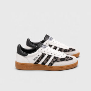 Adidas Originals Handball Spezial Grey Leopard Print Kürk Detaylı Unisex Sneaker