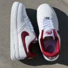 Nike Air Force 1 Low White / Bordeaux Unisex Deri Sneaker 2 15 1