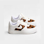 Nike Air Force 1 Low Custom Leopard Print Kürk Detaylı Unisex Sneaker 1 15