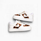 Nike Air Force 1 Low Custom Leopard Print Kürk Detaylı Unisex Sneaker 3 17