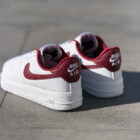 Nike Air Force 1 Low White / Bordeaux Unisex Deri Sneaker 5 18 1