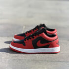 Air Jordan 1 Low White / Black / Gym Red Unisex Deri Sneaker 3 3 11