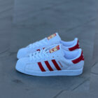 Adidas Superstar White / Better Scarlet Unisex Deri Sneaker 4 3 12