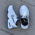 Nike Air Monarch IV White / Black / Metallic Silver Unisex Deri Sneaker 3 3 13