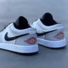 Air Jordan 1 Low Light Smoke Grey / Gym Red Unisex Deri Sneaker 6 3 5