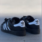 Adidas Originals Superstar Siyah / Beyaz Sneaker – Altın Logolu Klasik Deri Spor Ayakkabı 4 30