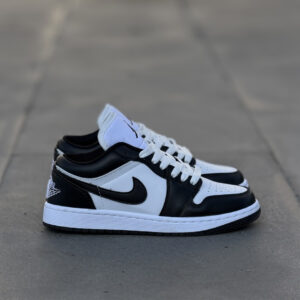 Anasayfa 43 Air Jordan 1 Low Black White Panda Unisex Deri Sneaker