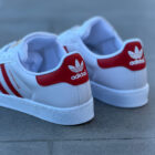Adidas Superstar White / Better Scarlet Unisex Deri Sneaker 6 5 5