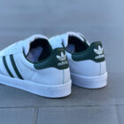 Adidas Superstar White / Collegiate Green Unisex Deri Sneaker 5 9 1