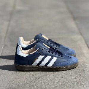 Anasayfa 67 Adidas Originals Samba OG Lacivert / Beyaz Sneaker – Süet T-Burunlu Kauçuk Taban Deri Spor Ayakkabı