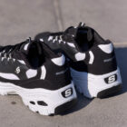 Skechers D'Lites Black / White Kadın Deri & Süet Sneaker 5 21 2