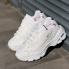 Skechers D'Lites White / Metallic Silver Kadın Deri Sneaker 3 27