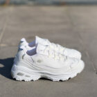 Skechers D'Lites White / Metallic Silver Kadın Deri Sneaker 1 28