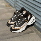 Skechers D'Lites Black / Snake Print / Gold Kadın Deri Sneaker 4 30 1
