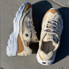 Skechers D'Lites Beige / Tan / Brown Kadın Deri & Süet Sneaker 4 34 1
