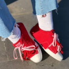 Converse Chuck Taylor All Star Red / Pink Laces Kadın Sneaker 2 8 1