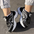 Nike Tech Hera Siyah / Beyaz Sneaker – Yüksek Kalın Taban Y2K Kadın Spor Ayakkabı 6 NIKE SIYAH BEYAZ 6